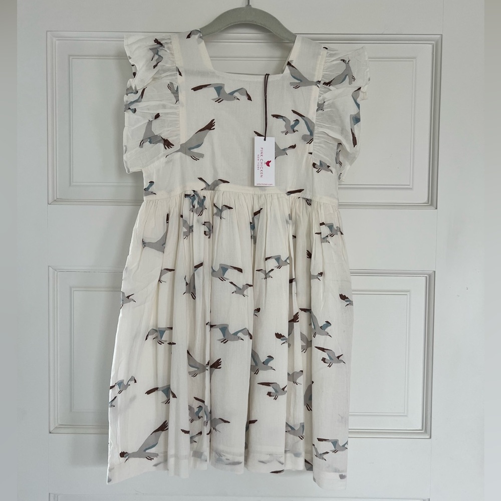 NWT little girls PINK CHICKEN dress! Size 6